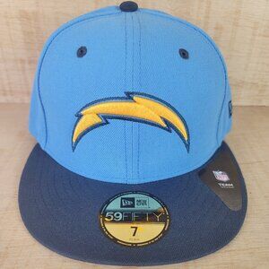 Los Angeles Chargers NFL New Era 59Fifty Fitted 7 Two Tone Blue Hat Cap